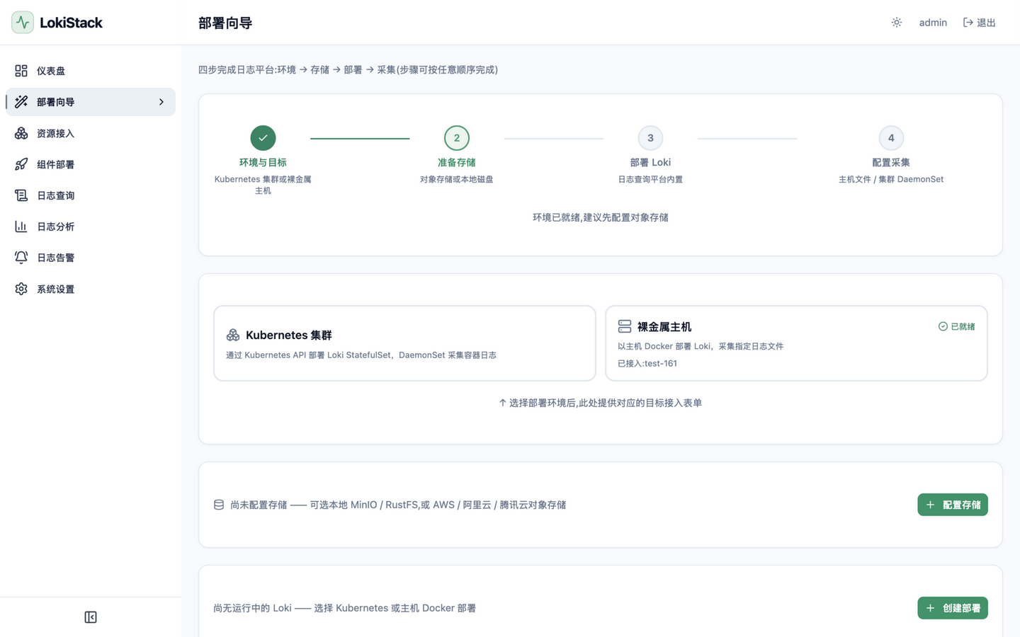 部署向导